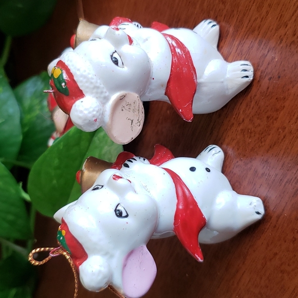 Vintage set Lot of 7 Ornaments Santa Toy soldier mouse snowman - Picture 13 of 16